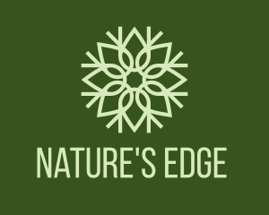 Organic Leaf Pattern logo design