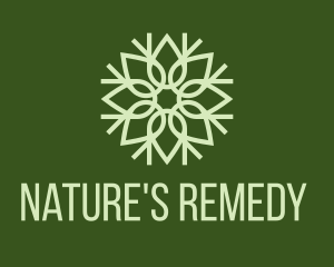 Organic Leaf Pattern logo design