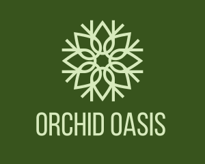 Organic Leaf Pattern logo design