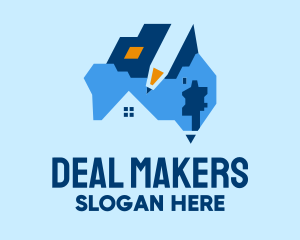 Australian Real Estate Deal  logo design