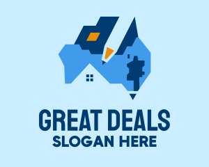 Australian Real Estate Deal  logo design