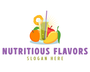 Fruit Juice Drink Flavor logo