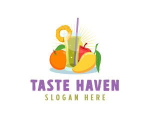 Fruit Juice Drink Flavor logo