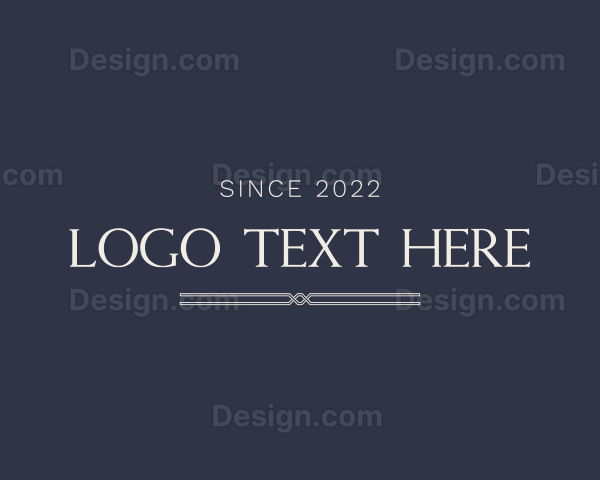 Professional Serif Wordmark Logo