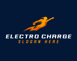 Fast Human Lightning logo design