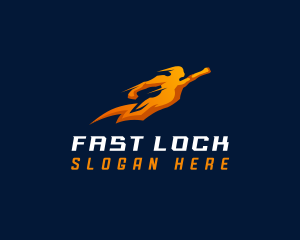 Fast Human Lightning logo design