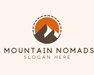 Mountain Travel Alpine logo design