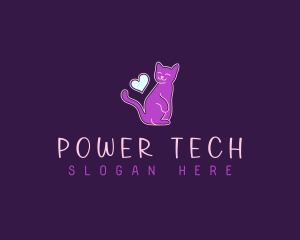Cat Heart Feline Logo