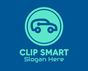 Blue Smart Car logo design