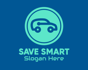 Blue Smart Car logo design