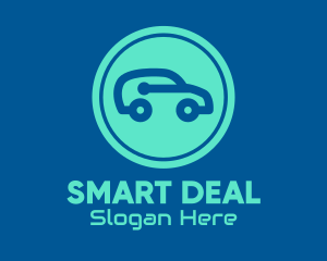 Blue Smart Car logo design