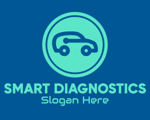 Blue Smart Car logo design