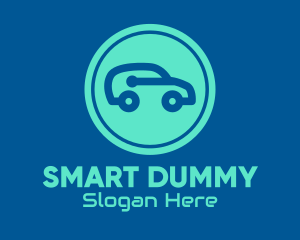 Blue Smart Car logo design