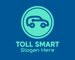 Blue Smart Car logo design