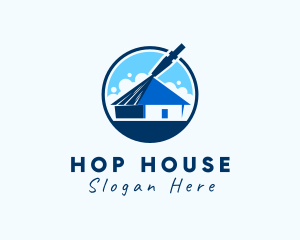 Residential House Pressure Cleaning logo design