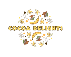 Banana Cocoa Fruit logo