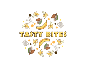 Banana Cocoa Fruit logo design