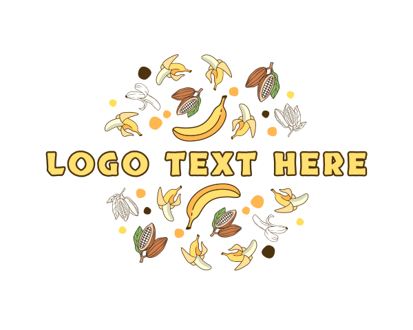 Banana Cocoa Fruit logo