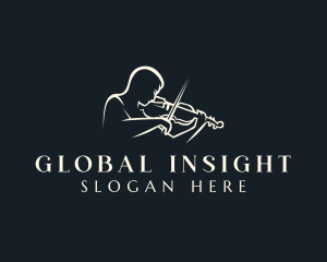 Violin Instrument Performer Logo