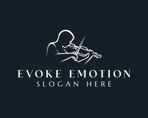 Violin Instrument Performer logo design