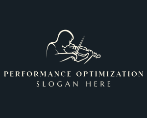 Violin Instrument Performer logo design