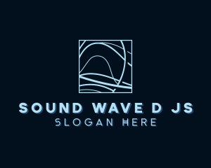 Abstract Tech Wave logo design