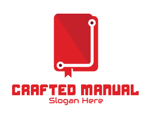 Tech Book Manual logo design