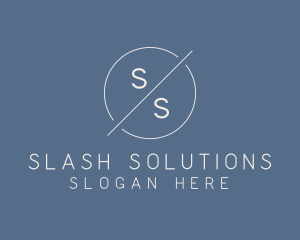 Slash Business Circle logo design