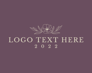 Floral Elegant Spa Wordmark logo