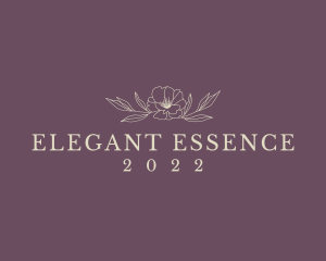 Floral Elegant Spa Wordmark logo design
