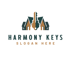 Locksmith Key Security logo design