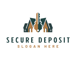 Locksmith Key Security logo design