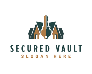 Locksmith Key Security logo design