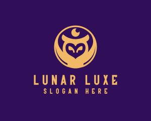 Mystic Lunar Owl logo design