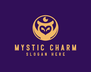 Mystic Lunar Owl logo design