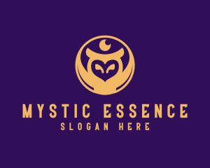 Mystic Lunar Owl logo design