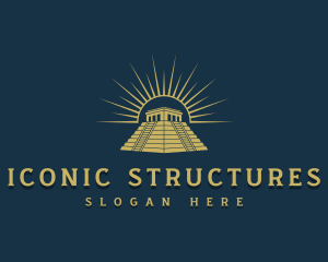 Historical Landmark Pyramid logo design