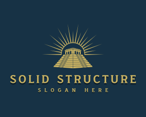 Historical Landmark Pyramid logo design