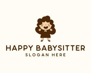 Happy Pretty Girl logo design