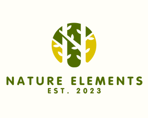 Forest Tree Nature logo design