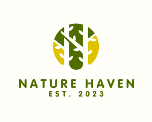 Forest Tree Nature logo design