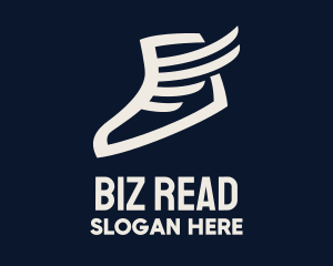 Wing Sneaker Shoe logo design