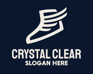 Wing Sneaker Shoe logo design