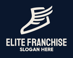 Wing Sneaker Shoe logo design