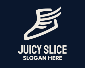 Wing Sneaker Shoe logo design