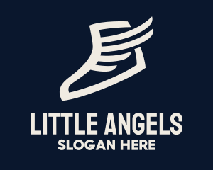 Wing Sneaker Shoe logo design