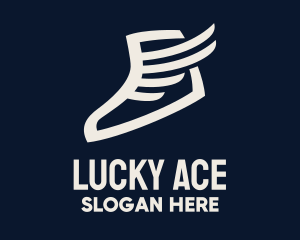 Wing Sneaker Shoe logo design