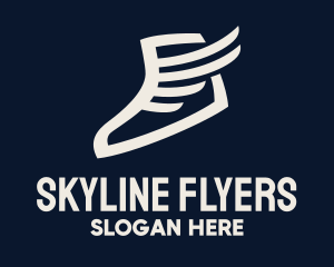 Wing Sneaker Shoe logo design