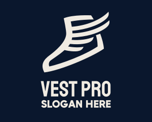 Wing Sneaker Shoe logo design