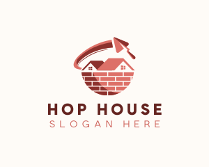 House Brick Cement  logo design